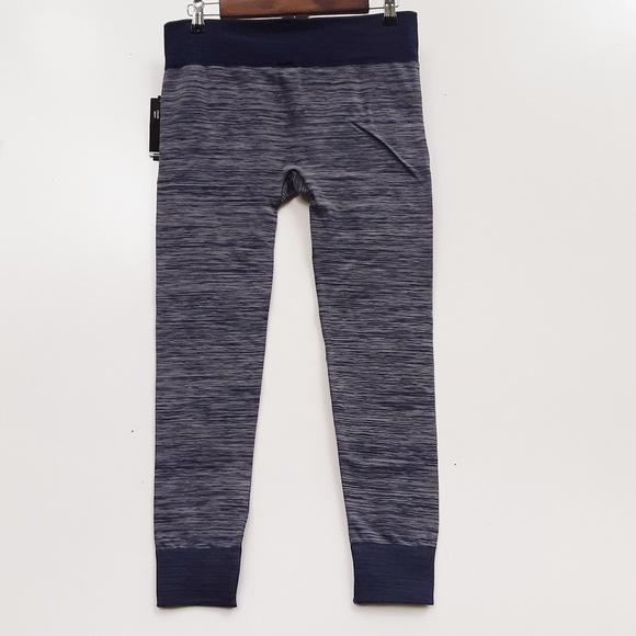 Blue Striped Fleece Lined Leggings - Picture 2 of 5